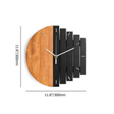 Reloj de pared de madera creativo de estilo industrial abstracto, decoración artística para el hogar