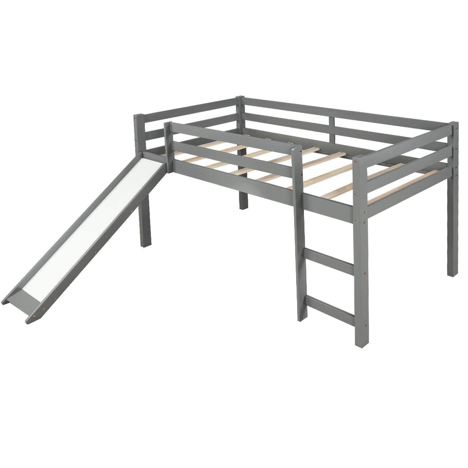 Loft Twin Bed With Slide Multifunctional Design-bed,Kid bed