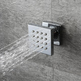 Wall-Mounted 20" Music Shower System Rainfall 5 Functions Thermostatic