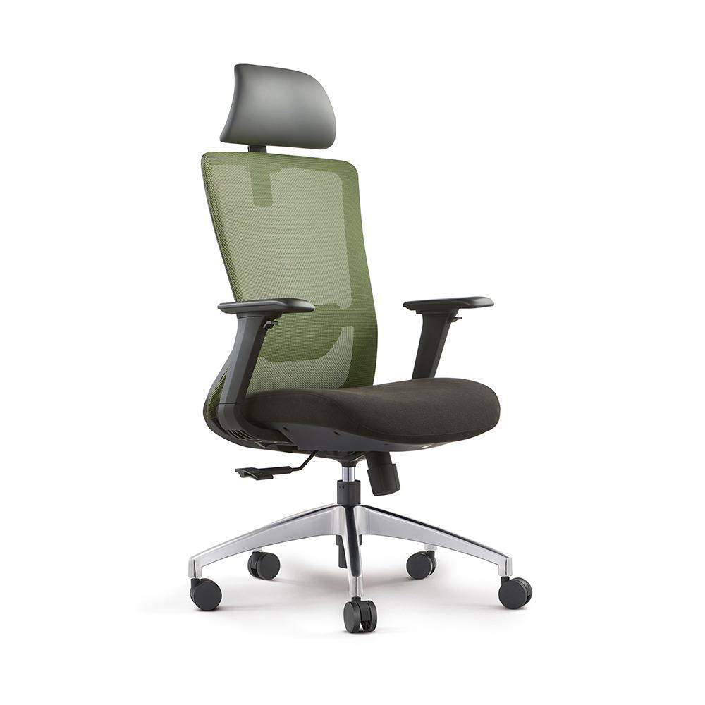 Contemporary Black & Green Mesh Swivel Office Chair with High Back-Furniture,Office Chairs,Office Furniture