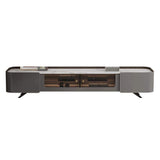 Modern Gray TV Stand with Stone Top & Storage for TVs up to 85 inch-Richsoul-Furniture,Living Room Furniture,TV Stands