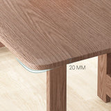 Juego de mesa de comedor plegable extensible rectangular de madera maciza rústica de 55 ", 67" con almacenamiento en nogal, natural, blanco