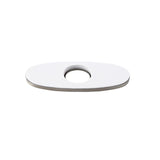 Modern 4" Deck Plate Escutcheon for Single Hole Faucet Installation Stainless Steel