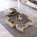 3 Pieces Nesting Coffee Tables & TV Stand Set with Drawers-Richsoul-Furniture,Living Room Furniture,Living Room Sets