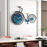 アクリル 3D ミュート クリエイティブ自転車壁時計家の装飾