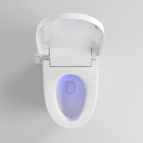 Längliche, einteilige, intelligente, bodenmontierte, automatische Toilette mit Selbstreinigung