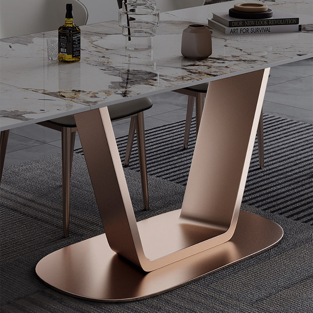 Aparador rectangular de mesa de comedor extensible moderno con  almacenamiento en nogal y gris-Wehomz – WEHOMZ