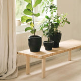 Farmhouse Innovative Woven Rattan Entryway Bench in Natural