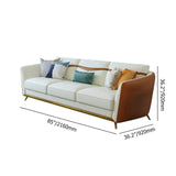 Orange Faux Leather Living Room Sofa with Single Sofa & Loveseat Set of 3-Richsoul-Furniture,Living Room Furniture,Living Room Sets