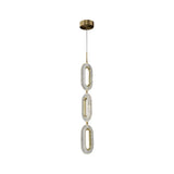 Gold Ring Pendant Light 1-Light LED Lighting with Adjustable Cable