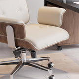 Moderner schwarzer Home-Office-Stuhl, gepolsterte, drehbare Bürostuhlhöhe