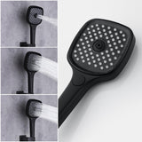 Ceiling Mounted 20" Thermostatic Black Shower System Rainfall 4 Functions