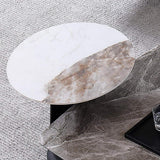 Modern Rectangular Stone-top Coffee Table & Side Table Set of 2-Richsoul-Coffee Tables,Furniture,Living Room Furniture