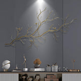 Luxury Creative Metal Branch & Birds Wall Decor Home Art in Gold