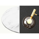 67 "Table à plateau moderne lampadaire 1-Light Cognac Dome Glass Shade en noir