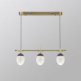 Modernes 3-Licht-Acryl-LED-Kücheninsel-Licht im Gold-3-Farben-Modus für das Esszimmer