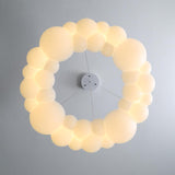 モダン ホワイト LED シャンデリア クラウド バブル ペンダント ライト 調光可能