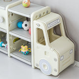 Organizador de juguetes de tren de almacenamiento para niños grande en blanco