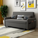 سرير أريكة قابلة للتحويل القابل للتحويل العميق العميق مع نائم كامل مع قطن تخزين وتنجيد الكتان