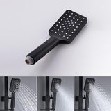 Système de douche thermostastique exposée moderne Brosse nickel douche et basse