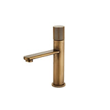 Single Hole Antique Brass Bathroom Sink Faucet Single Knob Solid Brass