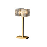 Modern 2-Light Water-ripple Glass Table Lamp with On / Off Switch
