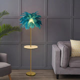 Pink Feather Gold Floor Lamp Unique Tree Standing Lamp
