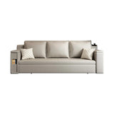 82.7" Convertible Bed Full Sleeper Sofa Leath-aire Upholstered Storage Sofa