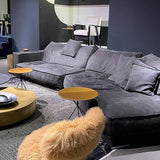 Modern Dark Gray Living Room Sectional Sofas-Furniture,Living Room Furniture,Sectionals
