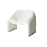 Sillón moderno blanco Boucle Accent Lounge &amp; Chair