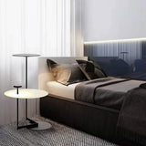 Modern Floor Lamp with Shelf Novelty Design Black Standing Lamp Foot Switch