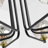 Modern Linear Shaded Postmodern 6/8/10-Light Chandelier 40W Warm White Lighting