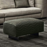43" Modern Green Leath-Aire Ottoman Footstool-Richsoul-Furniture,Living Room Furniture,Ottomans &amp; Benches