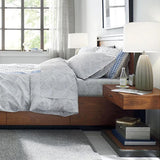 Table de chevet de chambre à coucher avec tiroir avec table de chevet en bois et métal noir