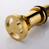 Grifo para lavabo de baño Ruth Industrial Pipe Gold