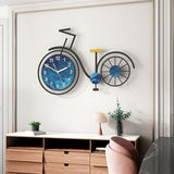 アクリル 3D ミュート クリエイティブ自転車壁時計家の装飾