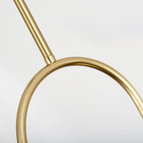 Blobe en verre léger pendentif moderne 2 en forme de U en or pour le salon et la chambre