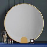طاولة خلع الملابس البيضاء مع مرآة خزانة الدوران ومرآة البراز