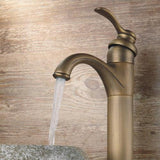 Fair Classic Single Handle Single Hole Vessel Sink Faucet for Bathroom Solid Brass