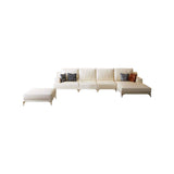 2 Pieces Modern Living Room Set in Beige with Right Chaise Sofa & Ottoman-Furniture,Living Room Furniture,Living Room Sets
