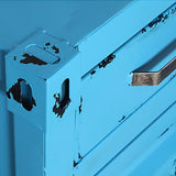 خزانة تخزين سرير رجعية رجعية من طابق علوي رجعية مع الباب والدرج