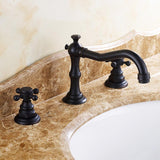 Chester Traditional Double Handle Bathroom Widespread Sink Faucet Victorian Spout