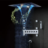 Wall-Mounted 31" Shower System in Polished Chrome Rainfall 5 Functions