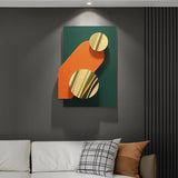 Modern Metal Wall Decor Art with Overlapping Geometric Pattern