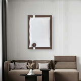 Moderne, minimalistische 3D-Wanddekoration zum Aufhängen, in Schokolade und Weiß