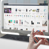 Smart Spiegel für Badezimmer 40" Touchscreen LED Multifunktions-TV Android WiFi Bluetooth