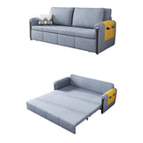Contemporary Cotton&Linen Full Sleeper Sofa Convertible Storage Sofa Bed-Richsoul-Daybeds,Furniture,Living Room Furniture