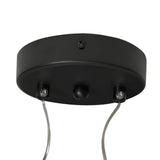 Black Pendant Light Minimalist Glass Globe LED 3-Light for Dining Room