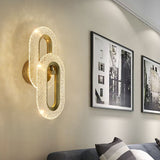 Aplique de pared de latón Art Deco Iluminación de pared LED Lámpara de pared de anillo de 1 luz