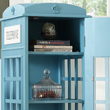 Phone Booth-Shaped Retro Kid's Bookcase England Style